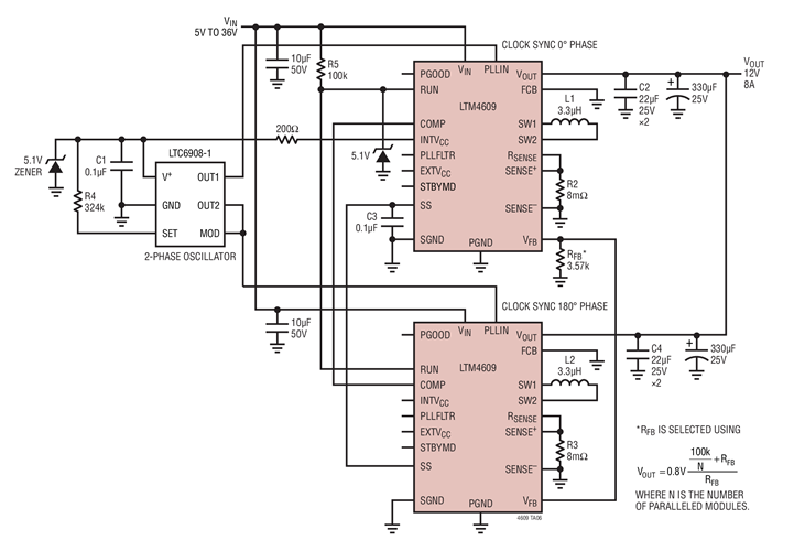 Two-Phase Parallel, 12V at 8A Design