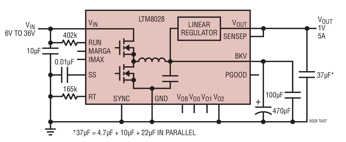 1V at 5A Regulator