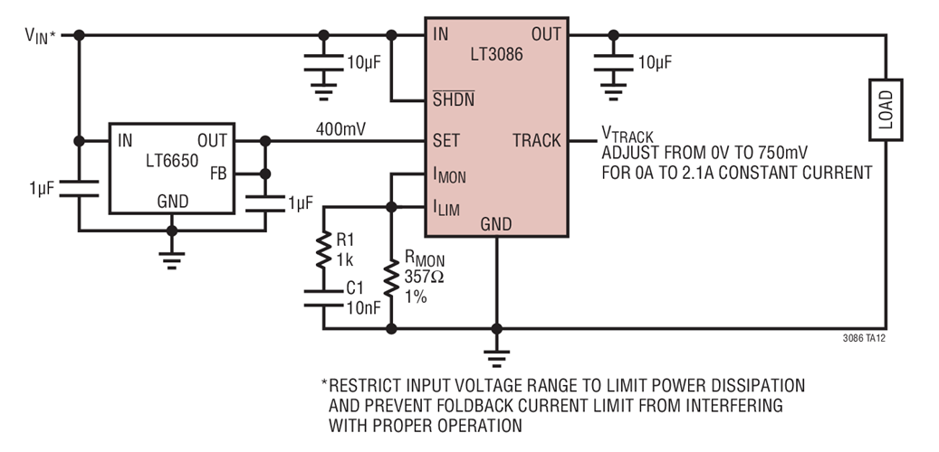 Adjustable Voltage Controlled Current Source