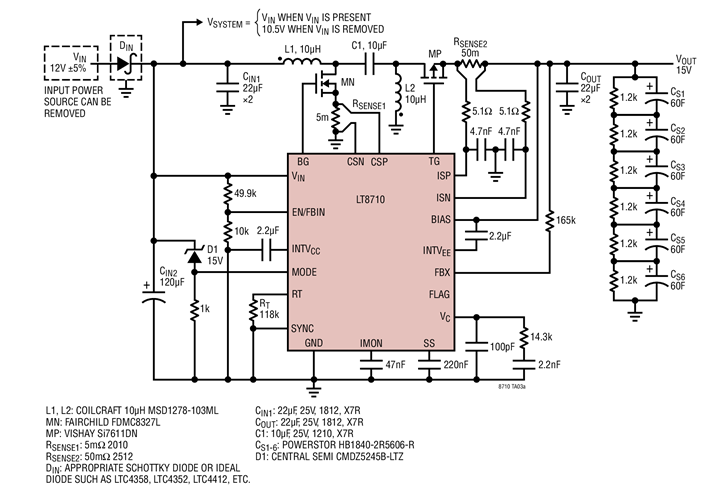 300kHz, SuperCap Backup Power