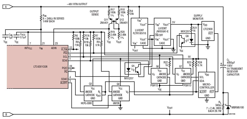 Part 2: 200W -48  AdvancedTCA Hot Swap Controller with I2C Input/Output Monitoring and Power Good Watchdog