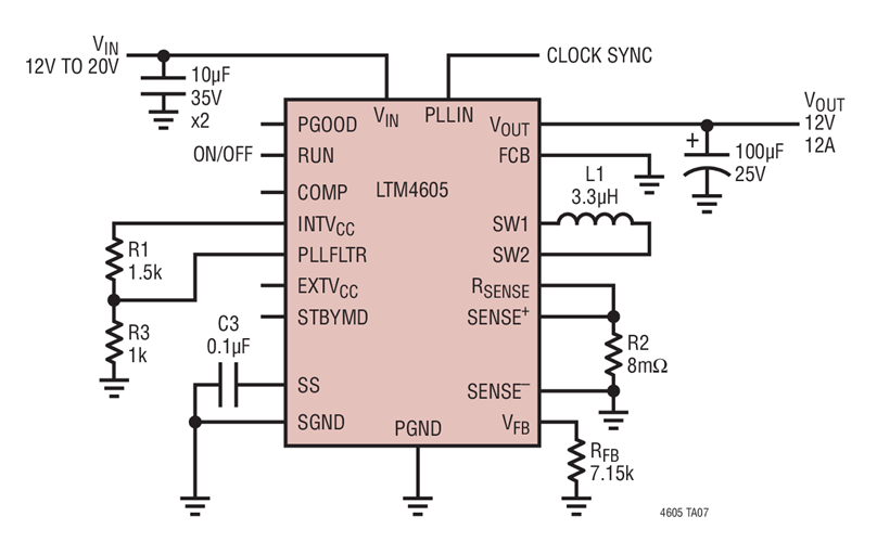 Buck Mode Operation with 12V to 20V Input