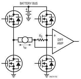 Limited Performance H-Bridge Current Monitor