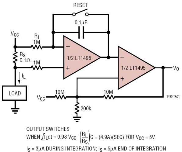3uA Quiescent Current Integrating Current Sense