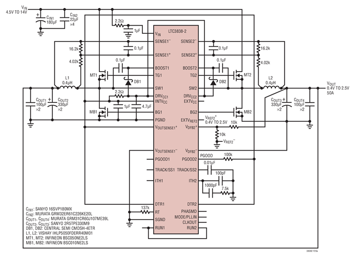 High Efficiency Step-Down DC/DC Converter with DCR Current Sensing
