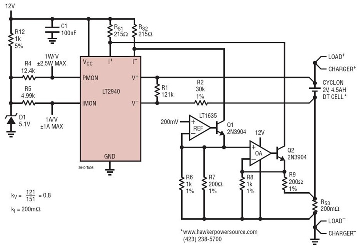 1-Cell Monitor with Bottom-Side Sense