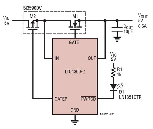 5V System Protected from  ± 24V Power Supplies