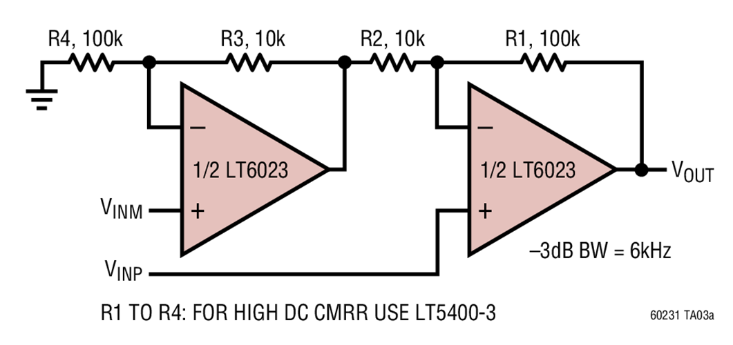 Gain of 11 Instrumentation Amplifier