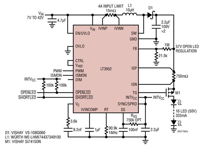 Short-Circuit Robust Boost LED Driver with Spread Spectrum Frequency Modulation