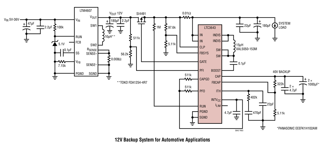 12V Backup System for Automotive Applications