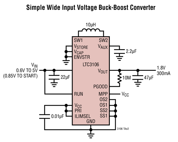 Simple Wide Input Voltage Buck-Boost Converter