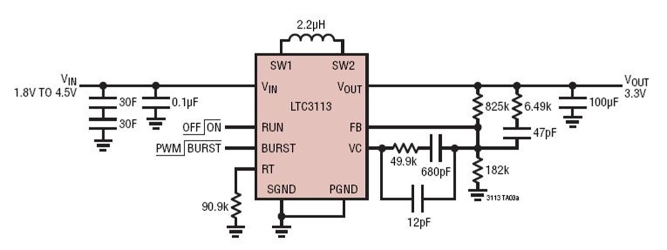 Supercap Powered Backup Supply