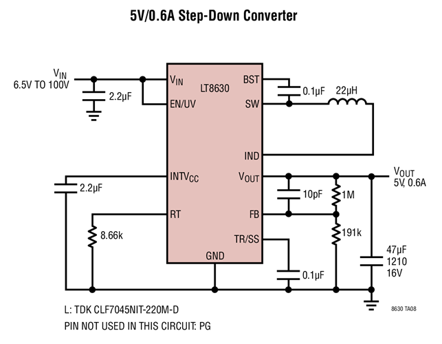 5V/0.6A Step-Down Converter
