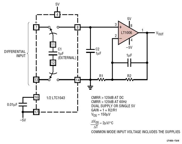±5V Precision Instrumentation Amplifier
