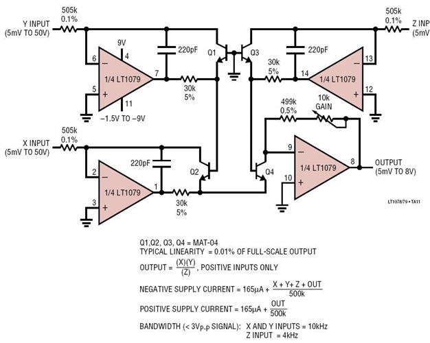 Micropower Multiplier/Divide