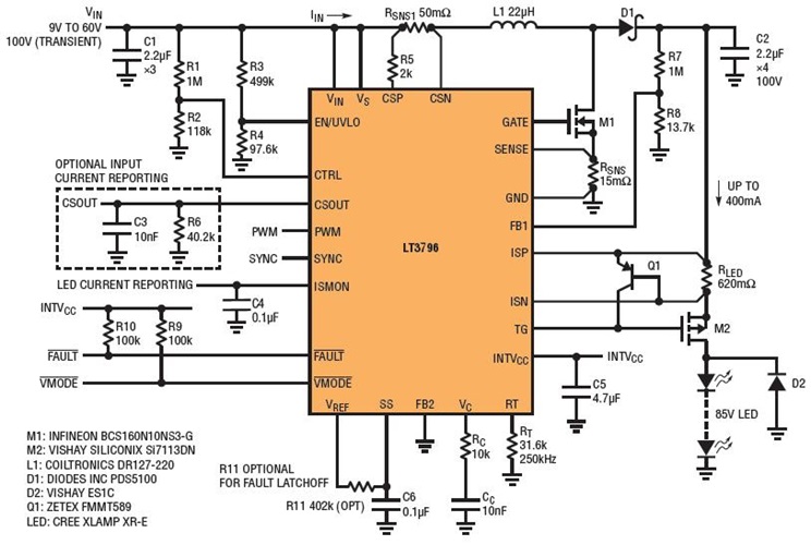 A 34W LED Driver With Robust Output Short-Circuit Protection