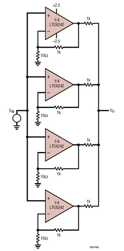 Paralleling Amplifiers to Reduce Noise