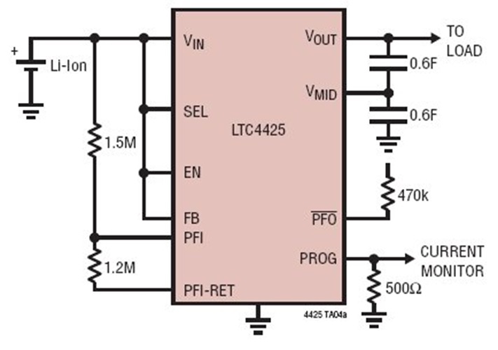 Li-Ion High Peak Power Battery Buffer Using Two Supercapacitors