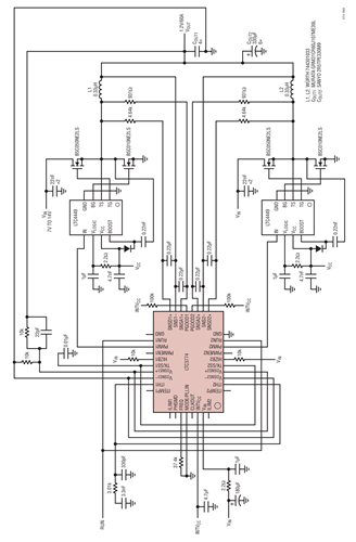 2-Phase 1.2V/60A LTC3774 Converter with Discrete Drivers with MOSFETs