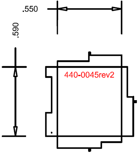 DUST-SHLD01 Dimensions