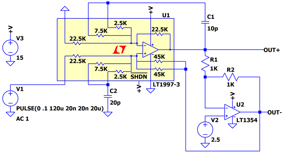 Conversion of Single Ended Pulse To Differential Output.