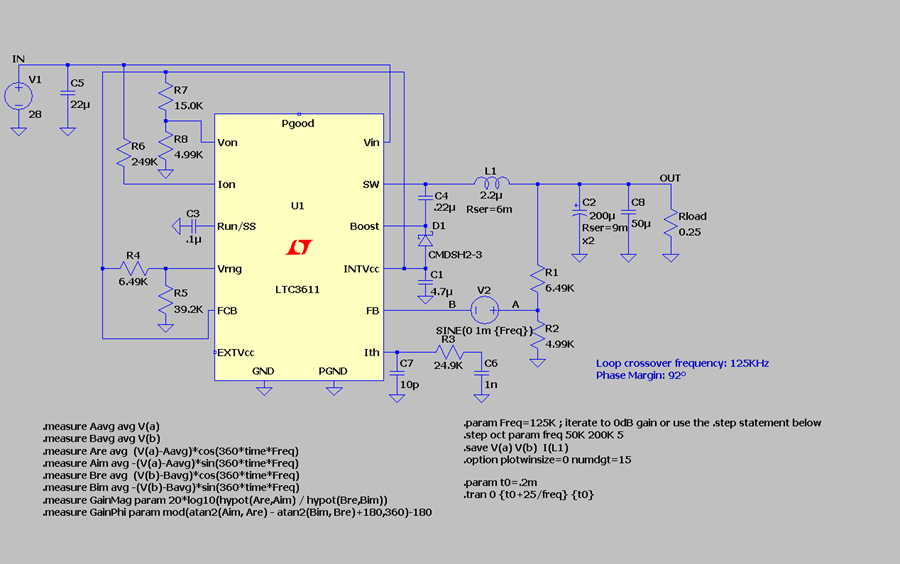 LTspice: Extracting Switch Mode Power Supply Loop Gain in Simulation