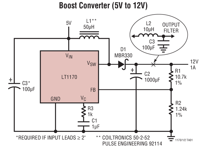 Boost Converter (5V to 12V)