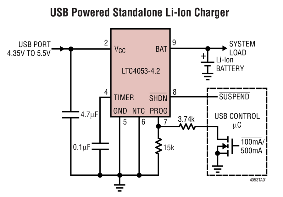 LTC4053-4.2 Datasheet and Product Info | Analog Devices thermal switch wiring diagram icon 