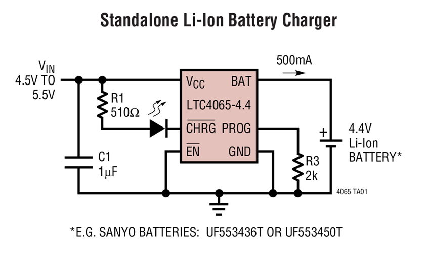 Standalone Li-Ion Battery Charger