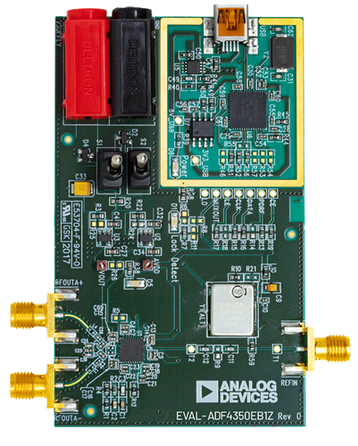 EV-ADF4350EB1Z Evaluation Board - Top View