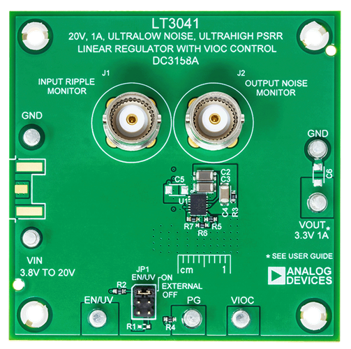 DC3158A Evaluation Board - Top View