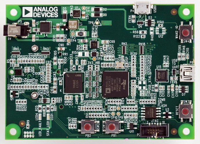 ADSP-BF707 Blackfin Low-Power Imaging Platform (BLIP) (Bottom View)