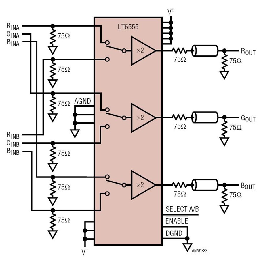 Three Channel Integrated Multiplexer and Line Driver Circuit Collection ...