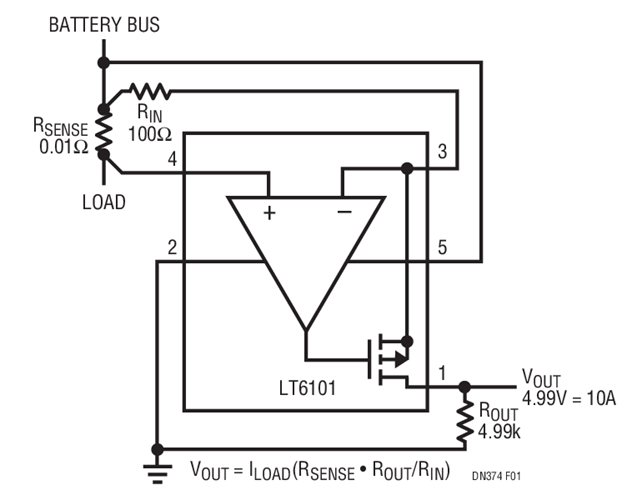High Side Current Sense and Fuse Monitor Circuit Collection Analog