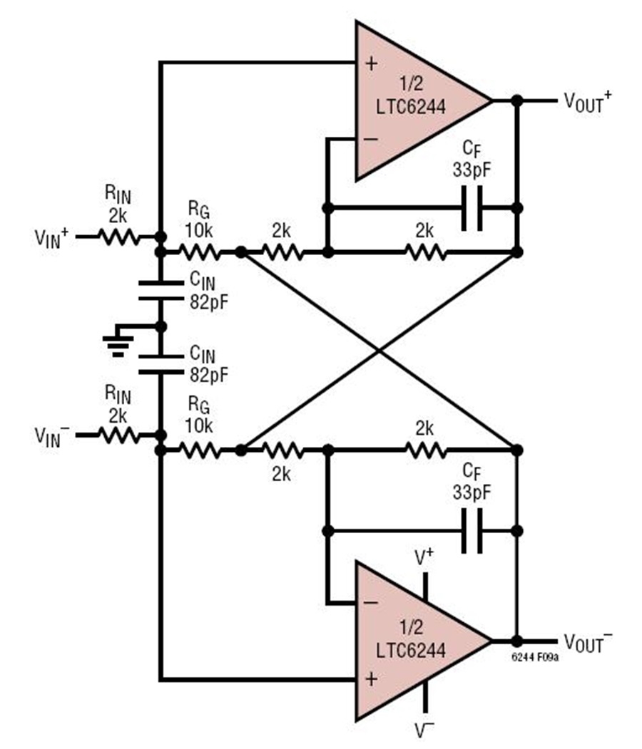 Low Noise Fully Differential Buffer/Amplifier Circuit Collection アナログ