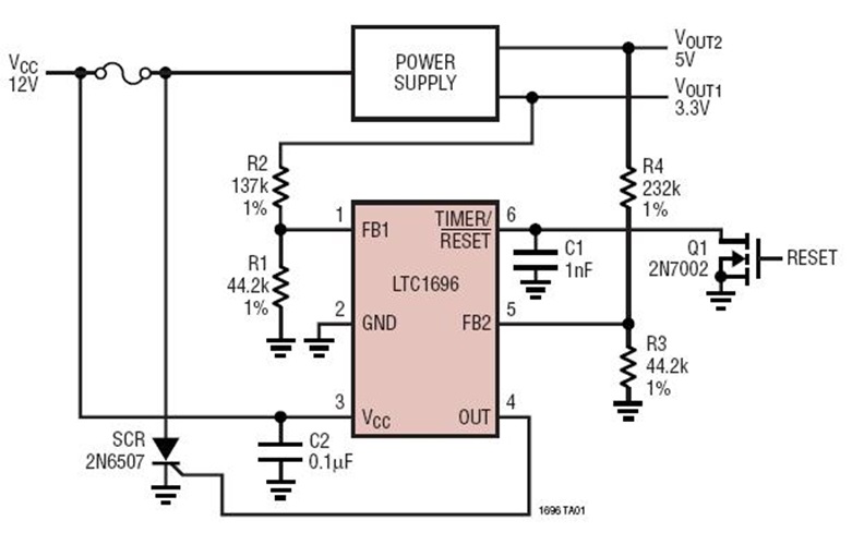 SCR Crowbar Circuit Collection Analog Devices