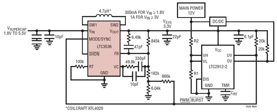 Buck-Boost Converter In SuperCap Backup Power Supply Circuit Collection