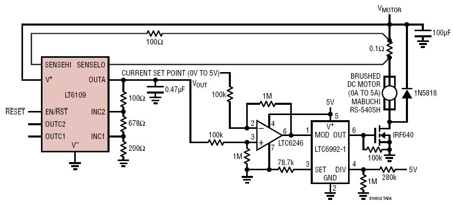 LT6109 Simplified DC Motor Torque Control Circuit ... singer ac wiring 