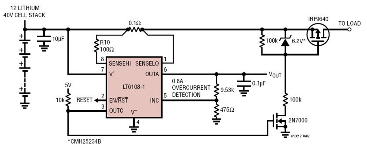 Overcurrent Battery Fault Protection Circuit Collection Analog Devices