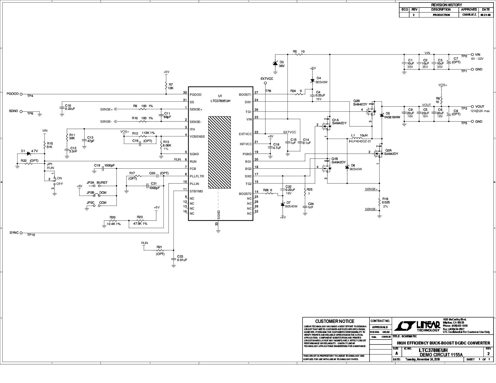 LTC3780 Datasheet and Product Info | Analog Devices