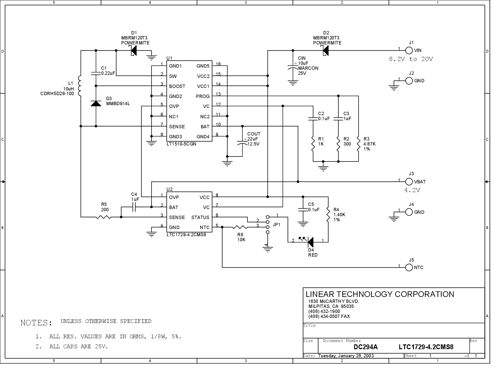 LT1510 Datasheet and Product Info | Analog Devices