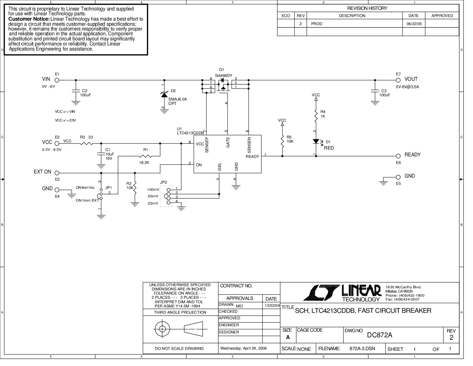 LTC4213 Datasheet and Product Info | Analog Devices