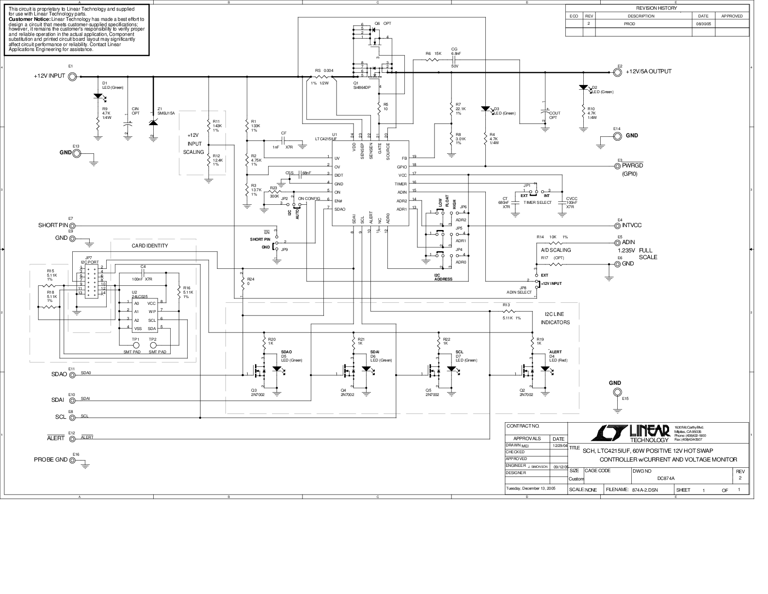 LTC4215 LTC4215-2 Datasheet and Product Info | Analog Devices