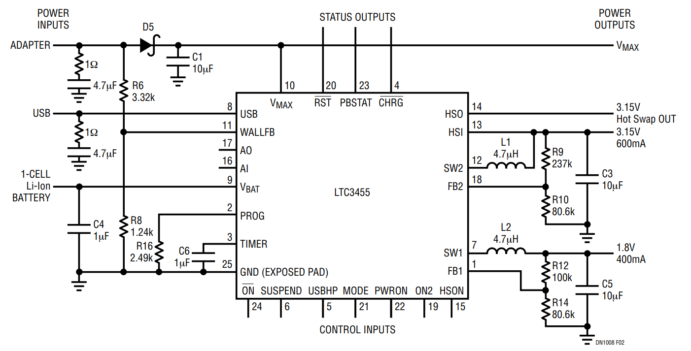 Design Note 1008: Simple, Efficient, All-in-One USB Power Management IC ...