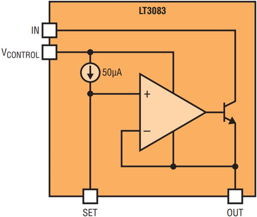 3A Linear Regulator Can Be Easily Paralleled to Spread Power and Heat