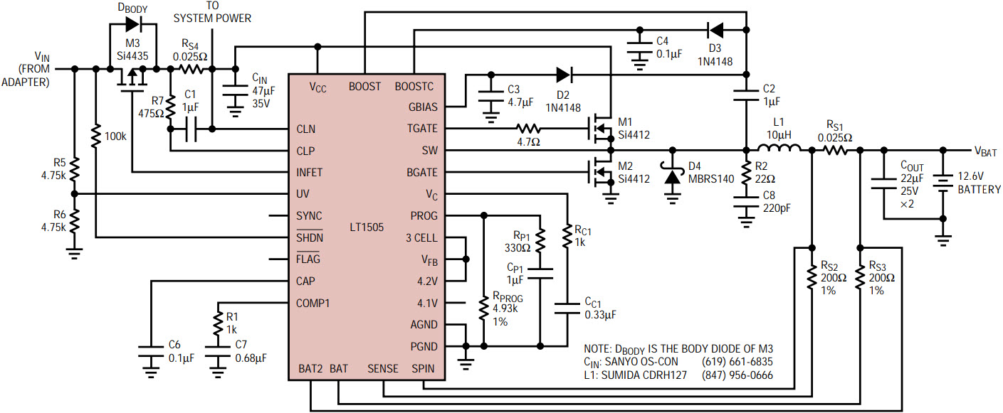 Fast Rate Li-Ion Battery Charger | Analog Devices