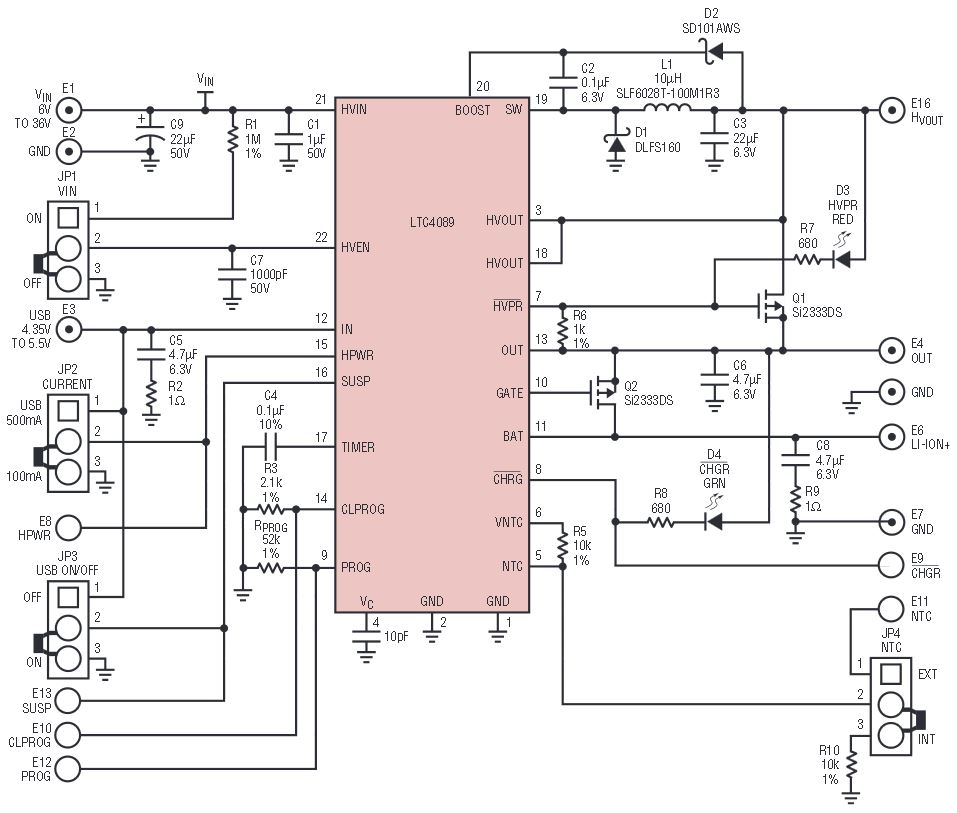 Integrated High Voltage Switching Charger/PowerPath Controller