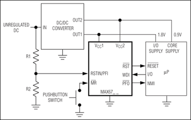 MAX6717 Dual/Triple Ultra-Low-Voltage SOT23 µP Supervisory Circuits ...