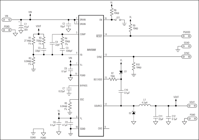 MAX5089 Datasheet and Product Info | Analog Devices