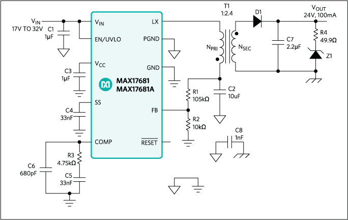 MAX17681AATB+T